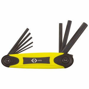Hexagon Key Metric folding Set of 8