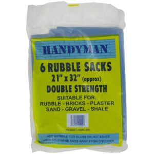 Rubble sacks 6 pack