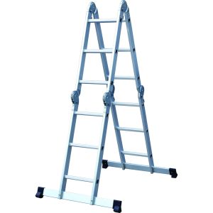 Combination ladder with platform 5 function