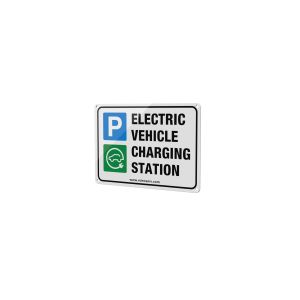 Charge Point Signage - Aluminium A5 landscape EV parking sign