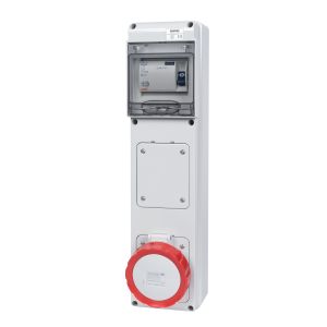 Unswitched RCD Protected Sockets - 32A 415V 3P+E, c/w 40A