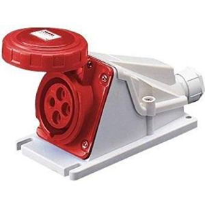 IP67 90° Surface Sockets - 3P+E 32A 400V 6H