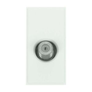 Euro module satellite female socket white