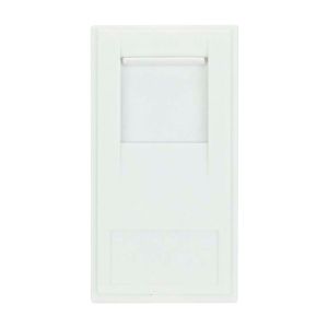 Euro module RJ45 Cat5E socket white