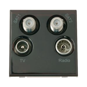 Euro module quadplexer black
