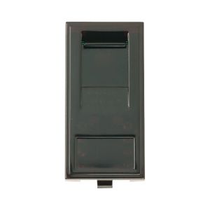 Euro module RJ45 Cat5E socket black