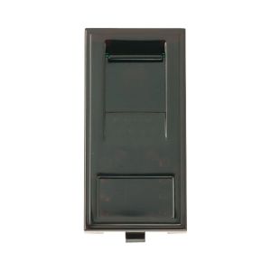 Euro module RJ45 Cat6 socket black