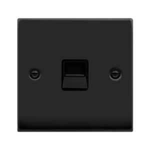 Single Telephone Outlet - Secondary - Black