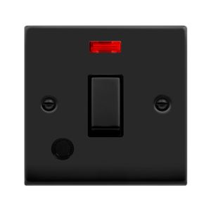 20A Ingot DP Switch With Neon - Black