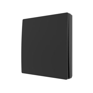 Kinetic push switch 1 gang IP65 black