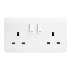 13A 2 Gang Zigbee Smart Switched Socket Outlet