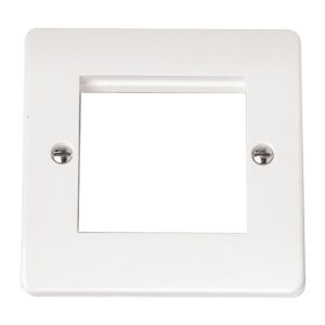 1 gang 2 module euro plate