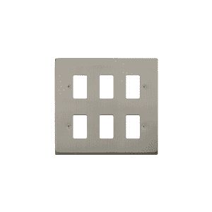 Stainless Steel Cover Plates - 6 gang