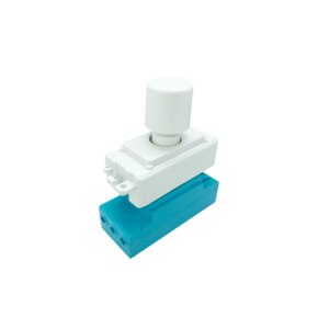 5-250W/VA LED grid dimmer + Acel grid switch adaptor - white