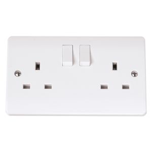 13 Amp Socket Outlets - 2 gang DP switched