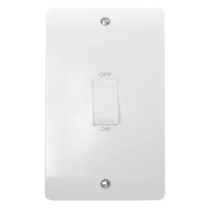 45 Amp DP Switch &amp; Cooker Controls - 2 gang switch