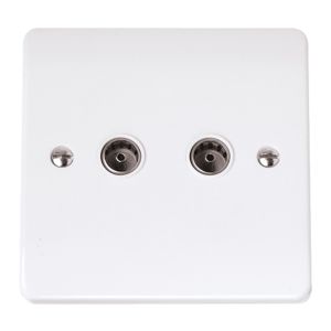 Coaxial Sockets - Twin TV/FM coaxial