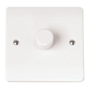Dimmer switch 1 gang 2 way 100W white