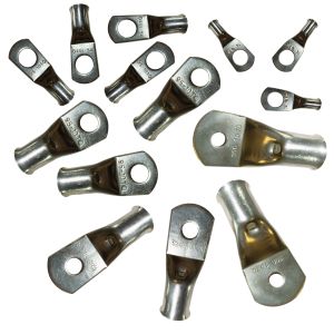 Copper Tube Terminals - 10mm², 6mm dia. (Qty 100)
