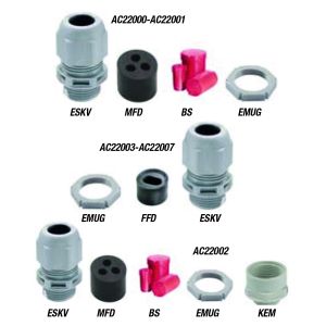Plastic IP68 Cable Gland LSF - ESKV 32/MFD 2 x 16mm + 1 x 16mm