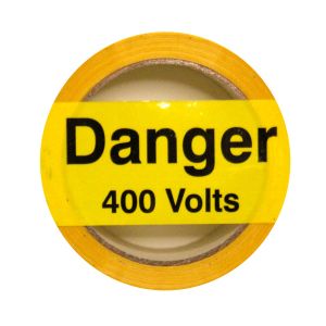 Danger 400V - laminated tape 48mm x 33m roll