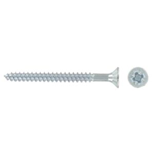 Woodscrew Csk Pozi 8x1in BZP 