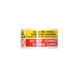  EV Charging PME Earth - 90 x 30mm Roll of 200