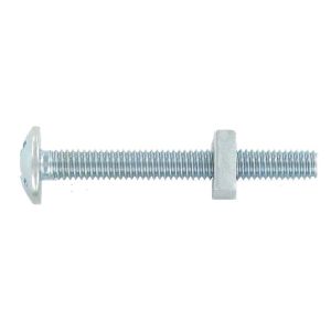 Roofing Nut &amp; Bolt M6x12mm BZP
