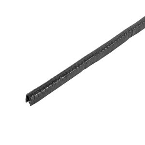 Grommet strip plain edge 5M pack - black