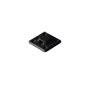 Cable Tie Mounts - 19 x 19mm Black Nylon (Qty 100)