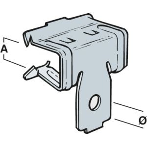 Beam Clips - 2-4 mm, 6.5mm - 72 Load kg (Qty 25) - Silver