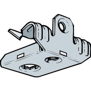 Universal Beam Clips - 3 - 7mm x 35 (Qty 25) - Silver