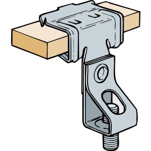 Beam Clip Threaded Rod Hangers - 10-16mm x 56mm (Qty 10) - Silver