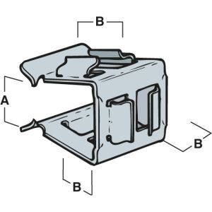 Cable Run Adaptors 12-20mm fits AC2730 - AC2736 (Qty 25) - Silver