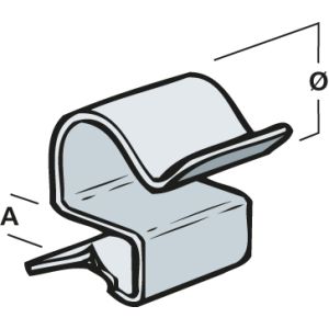 Cable Run Clips 2-4mm x 12-13mm (Qty 25)