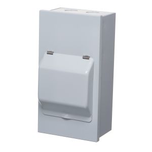 Metalclad IP40 Modular Enclosures - 4 module metal enclosure with lid