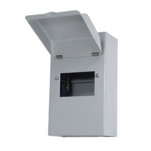 Metalclad IP40 Modular Enclosures - 4 module metal enclosure with lid (CU tails entry)