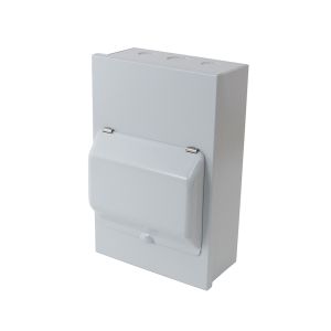 Metalclad IP40 Modular Enclosures - 6 module metal enclosure with lid