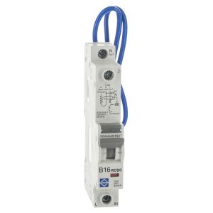 Compact RCBO 16A 6kA 30mA type B 1 module