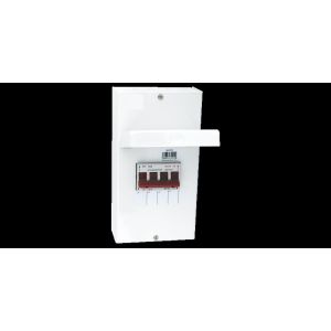 Changeover switch 125A SP&amp;SWN IP40 metal enclosure