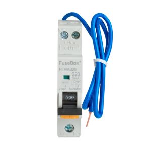 RCBO compact 20A type A 30mA SP&amp;SWN B curve