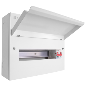 14 Way Metal Consumer Unit with 100A Mains Switch (12 Free Ways)