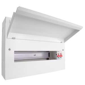 16 Way Metal Consumer Unit with 100A Mains Switch (14 Free Ways)