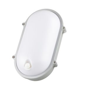 Die-cast oval bulkhead c/w PIR 25W 2000lm