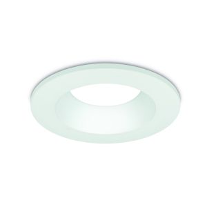 Anti-glare bezel for downlight IP20 white