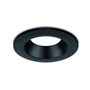 Anti-glare bezel for downlight IP65 black