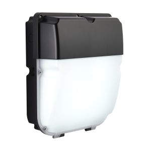 Wall pack 20/30W 3CCT IP65 black IK10 + mwave