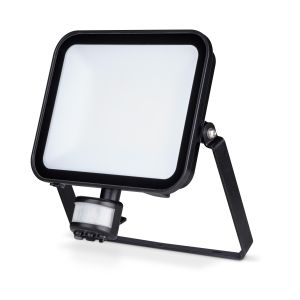 Floodlight + PIR LED 50W IP65 5600lm 3CCT black