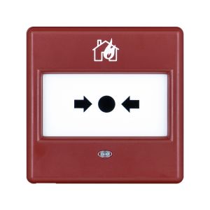 Manual call point - break glass - surface red