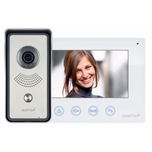Colour video door entry system kit - white monitor